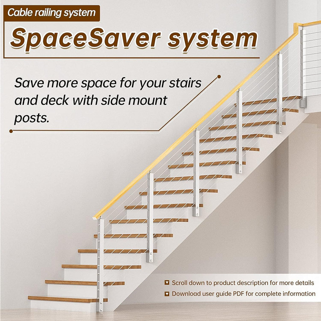 Brushed Stainless Steel Wall Mounted Stair Handrail N257261
