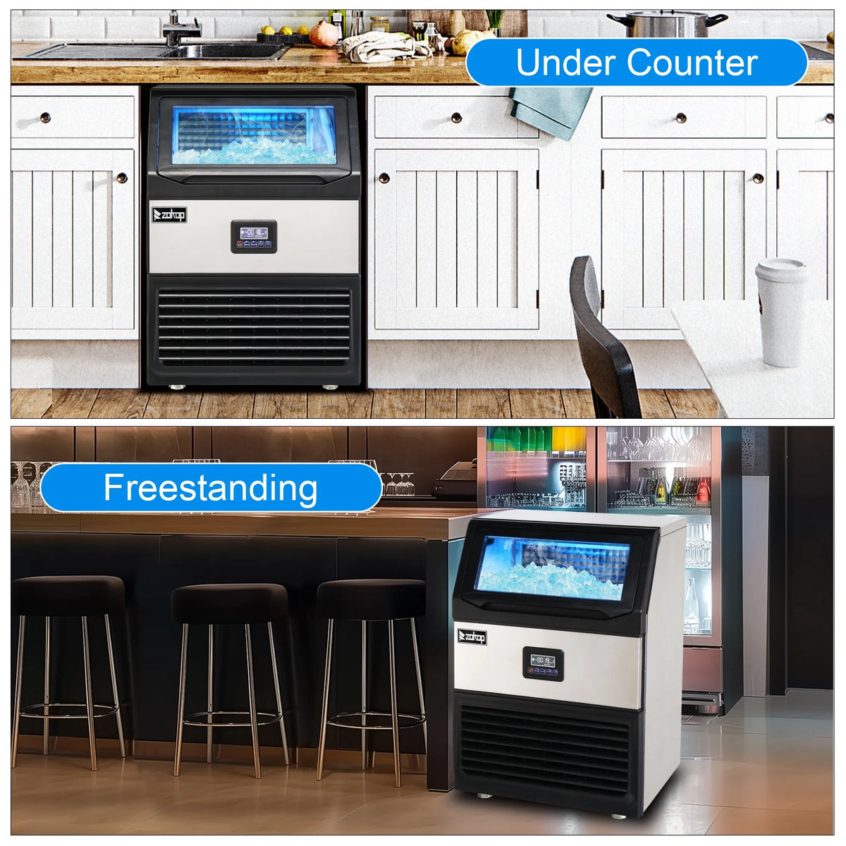 Commercial Stainless Steel Freestanding Ice Maker Cube Machine J4731