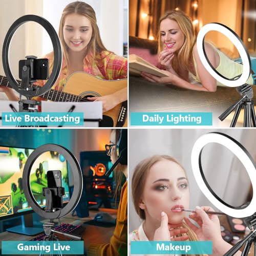 10'' Ring Light with 50'' Extendable Tripod Stand W324837