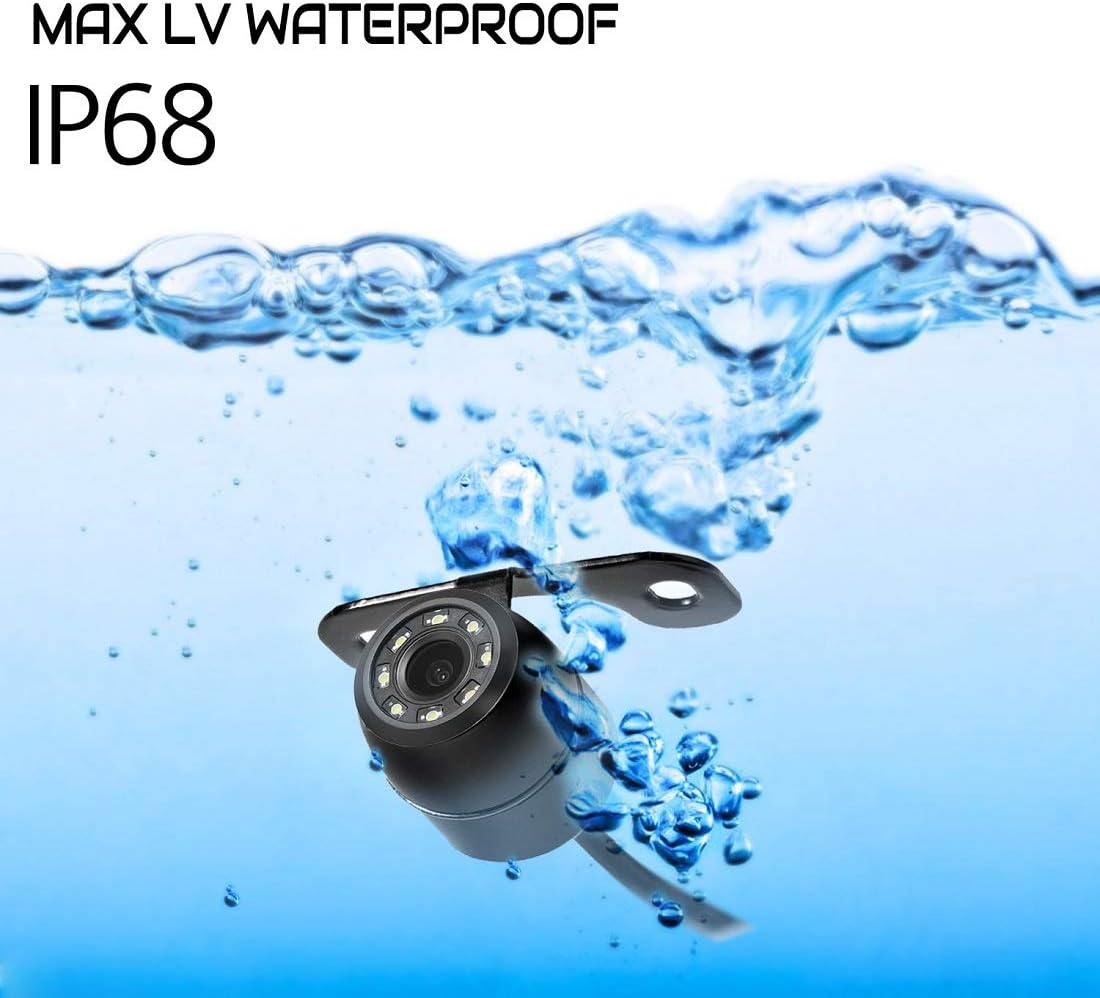 Waterproof Wired Backup Camera and 4.3 LCD Monitor Kit J117