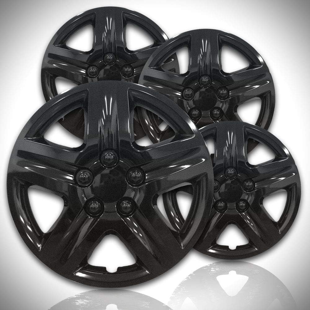 Gloss Black Hubcap Kit 4 Pack Z14617