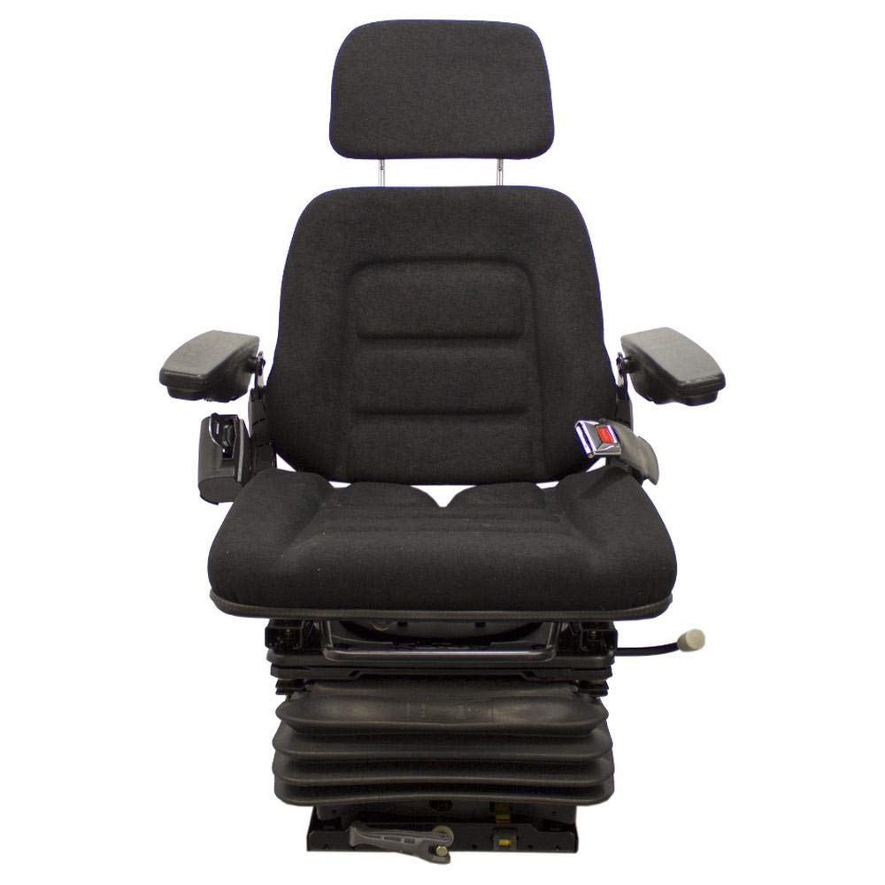 Black Fabric Full Adjustment Seat with Suspension B8121