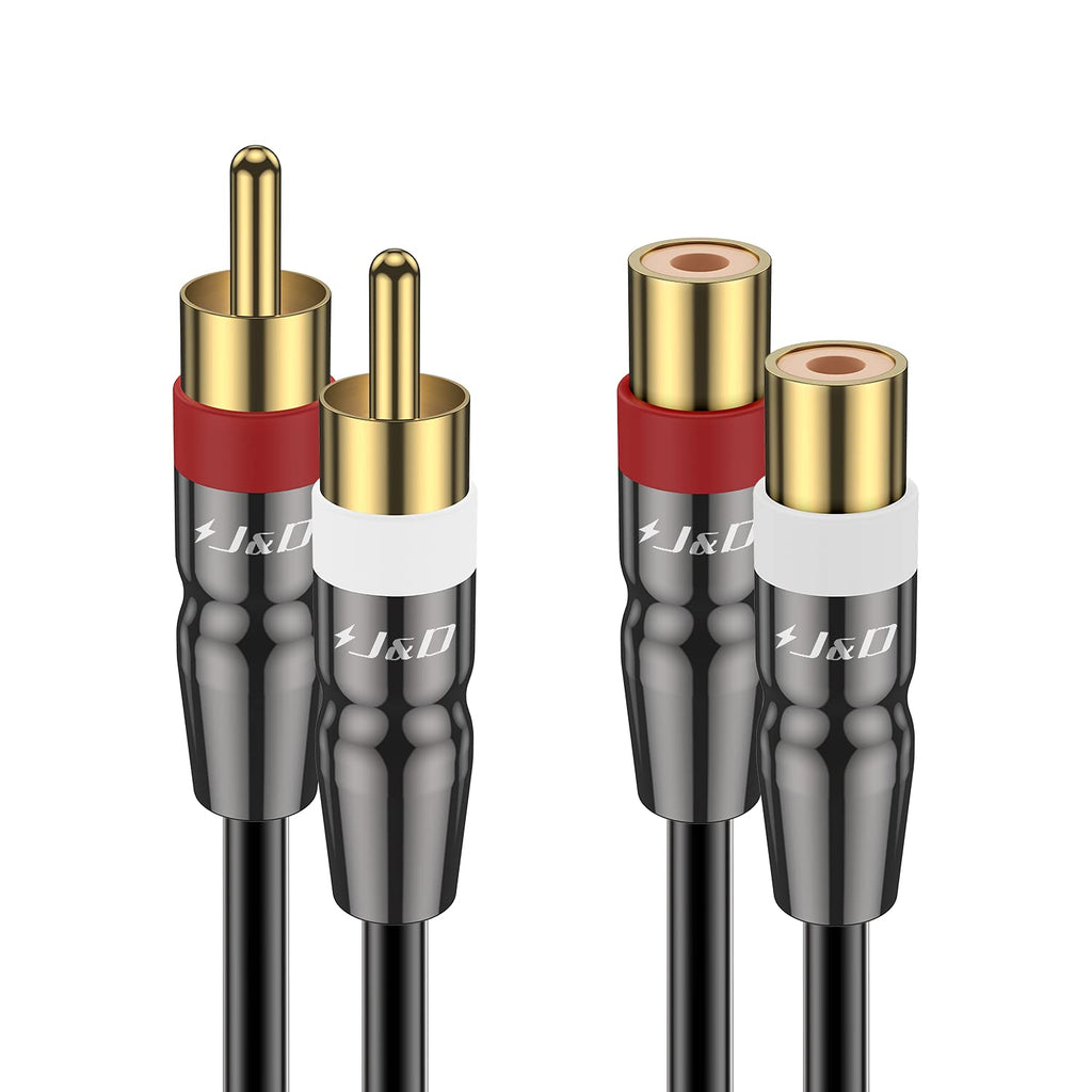 2 RCA Male to Female Extension Cable 6 Feet N700380