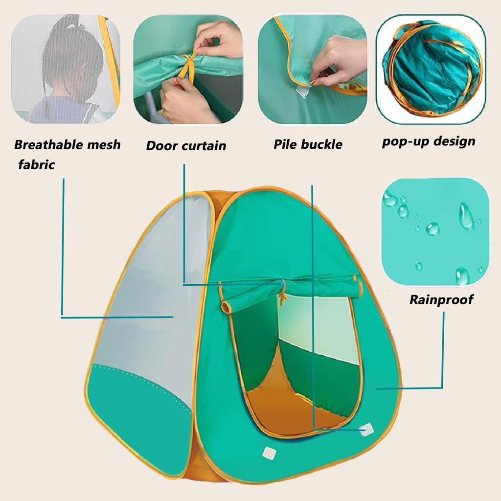 21 Pcs Pop Up Kids Play Tent G24421
