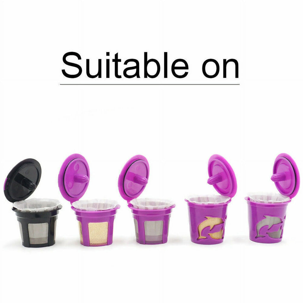 100 pcs Disposable Paper Filter Cups for Reusable Coffee Pods V4230