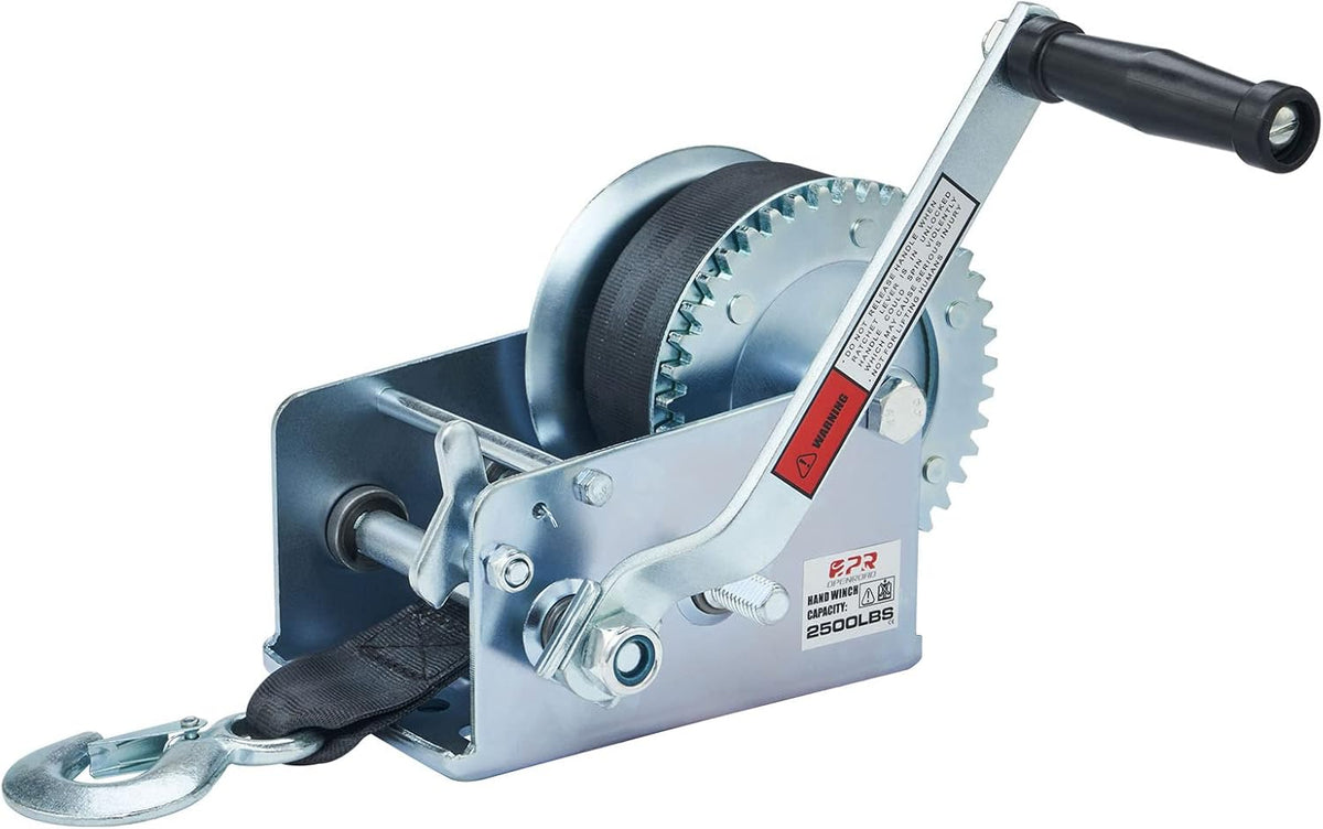 2500lbs Hand Winch with 32ft Steel Cable, Pack of 2 D6576