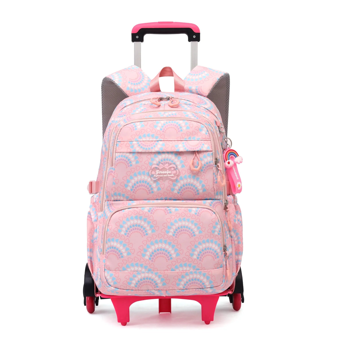 Kids Rolling Backpack 3PCS Schoolbag Set with Lunch Bag Pen Case K187