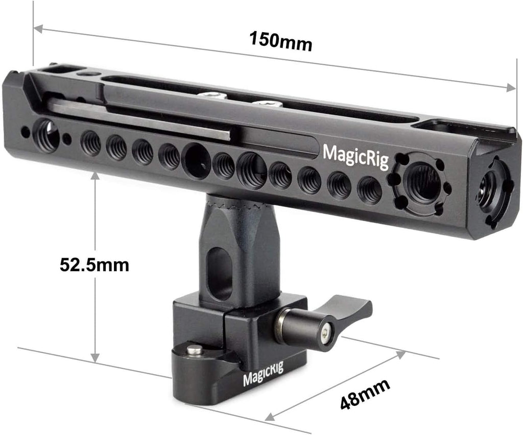 Rubber Top Handle with NATO Rail and 3-Cold Shoe H32435