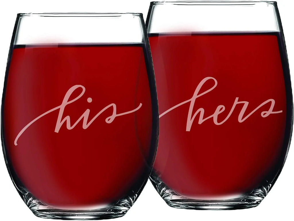 Stemless Wine Glasses Set Of 2 A3157