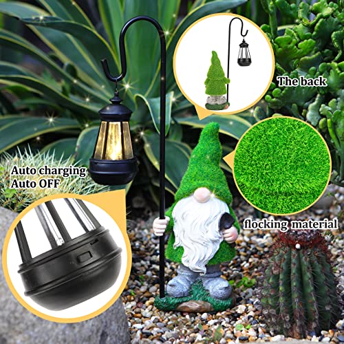 11.8'' LED Solar Garden Gnome Outdoor Statue G68201