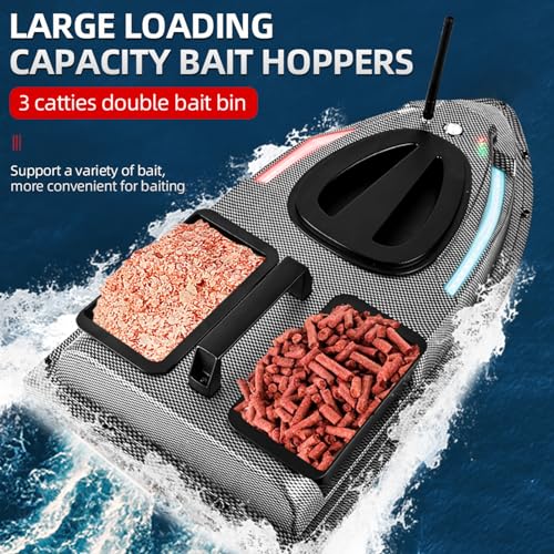 500M Auto Driving Return GPS Dual Motor Fish Finder RC Bait Boat E28402