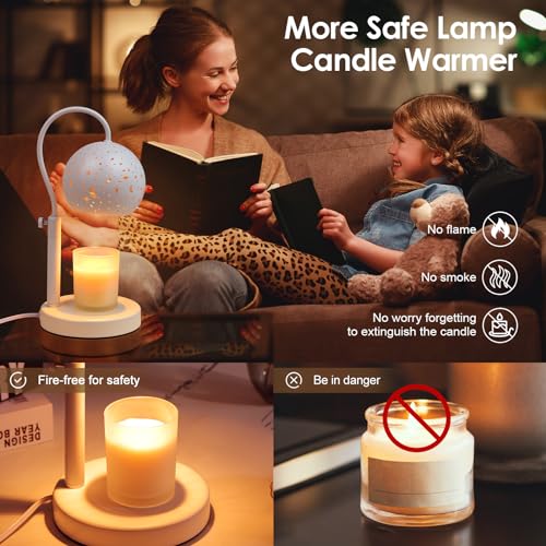 White Electric Candle Warmer Lamp with Timer and Remote Controls H215860
