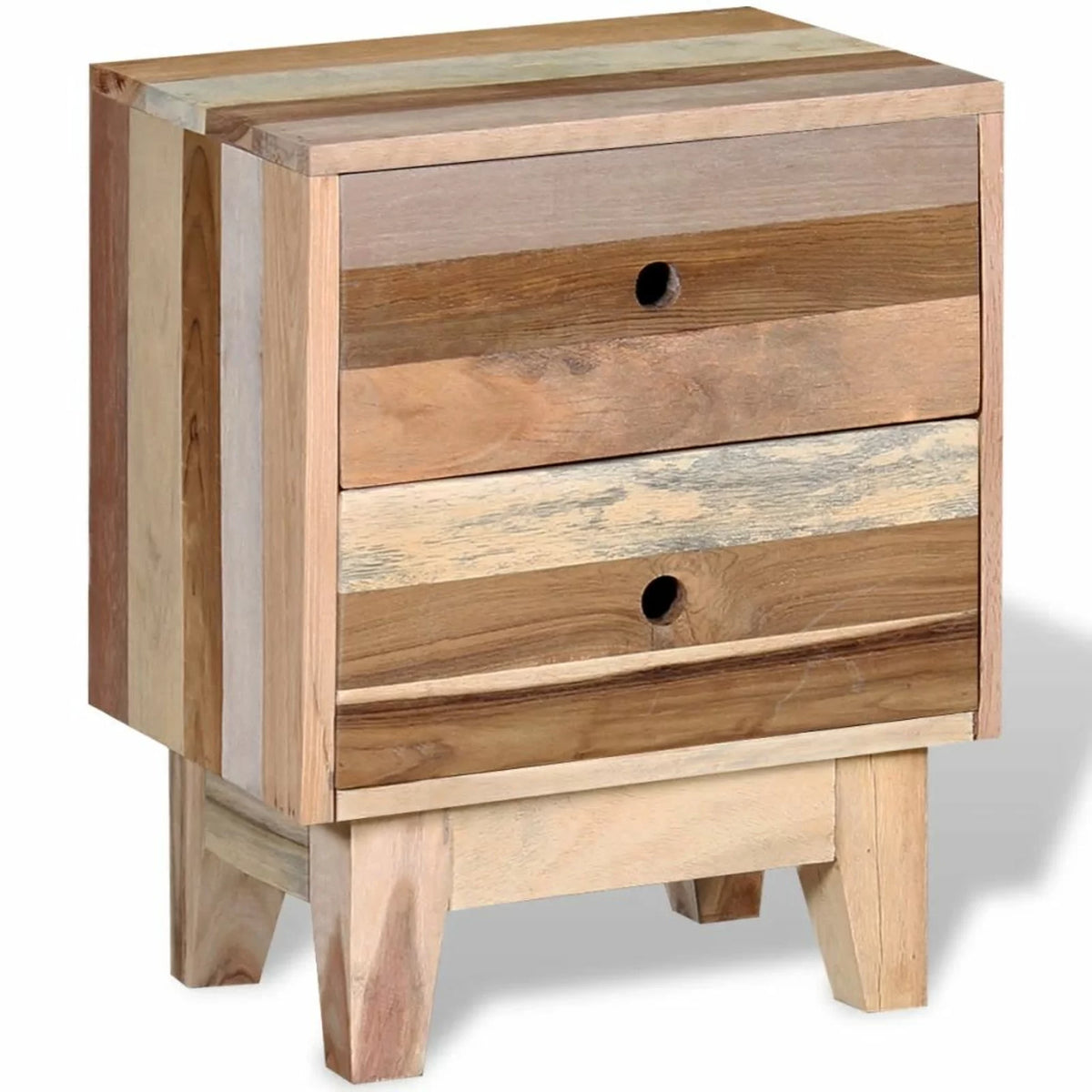 Solid Reclaimed Wood Bedside Cabinet L5960