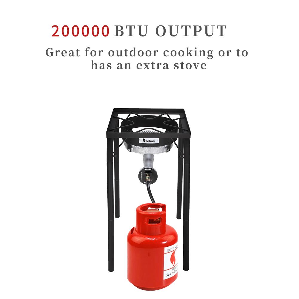 Propane Single Burner 200,000 BTU with Regulator, Cast Iron S57133