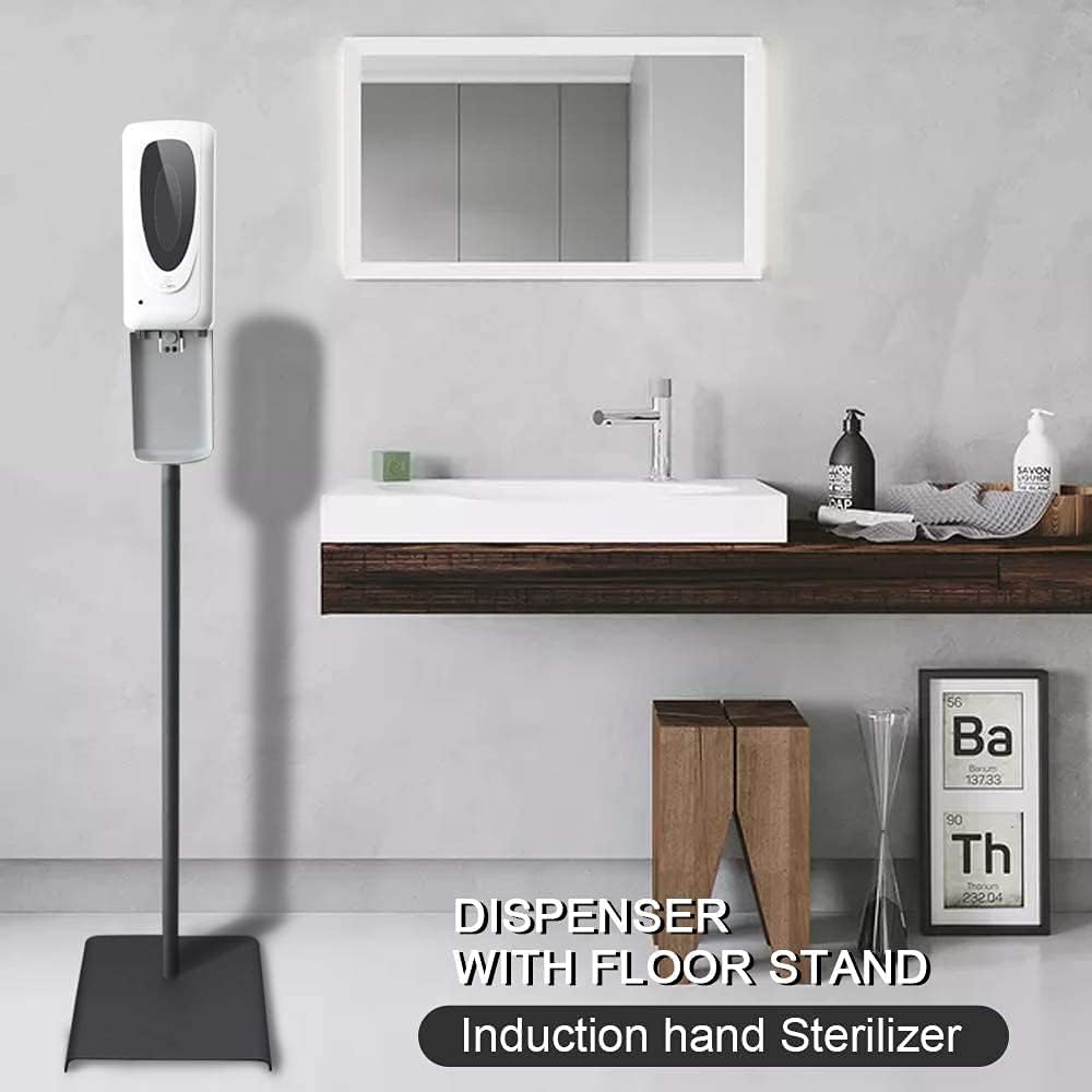 Touchless Automatic Hand Sanitizer Dispenser with Floor Stand and Drip Catcher, Refillable 1000ML(Spray) R382