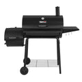 Steel Charcoal Grill with Offset Smoker O9911