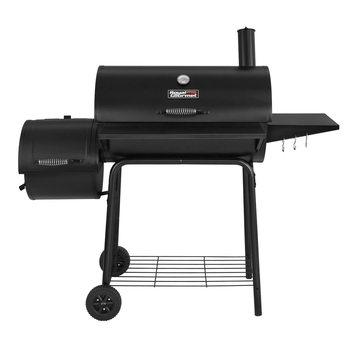Steel Charcoal Grill with Offset Smoker O9911