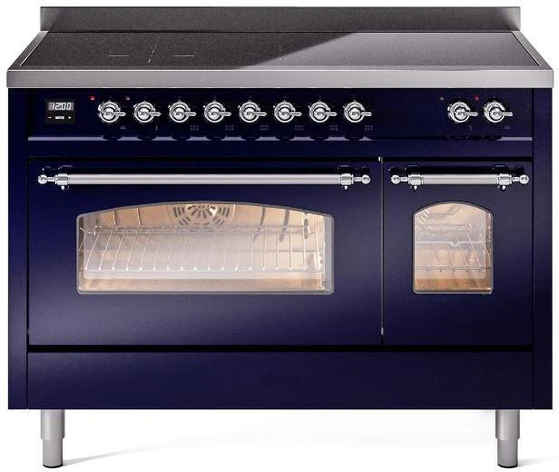 48 Induction Range with Electric Oven in Blue D872