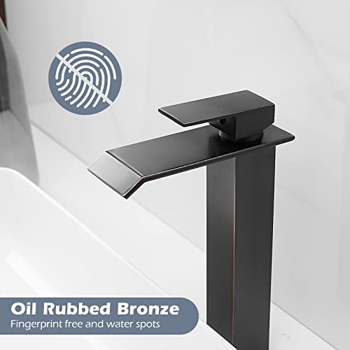 Brushed Nickel Waterfall Vessel Sink Faucet X9746