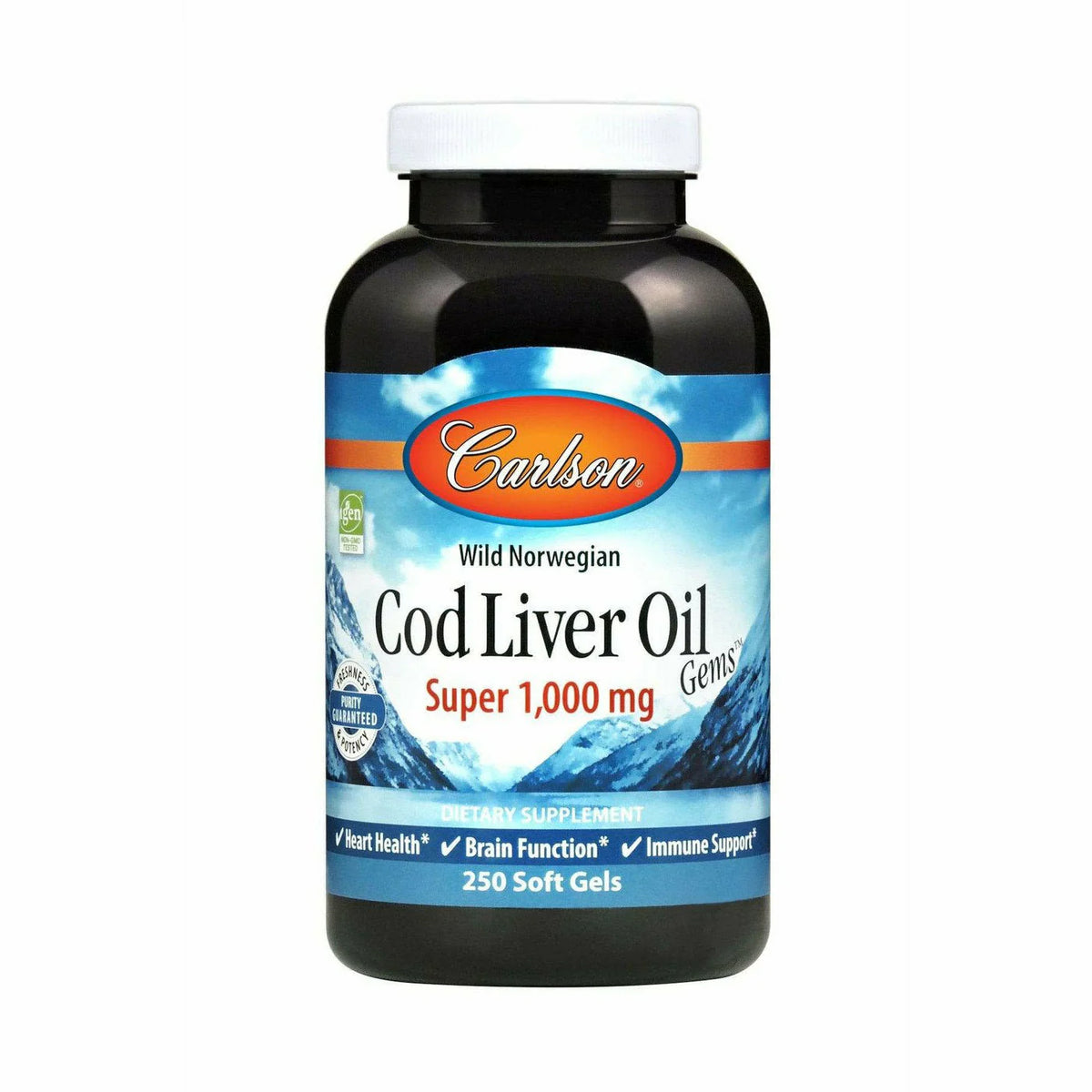 Cod Liver Oil 1000 mg 250 gels T570784