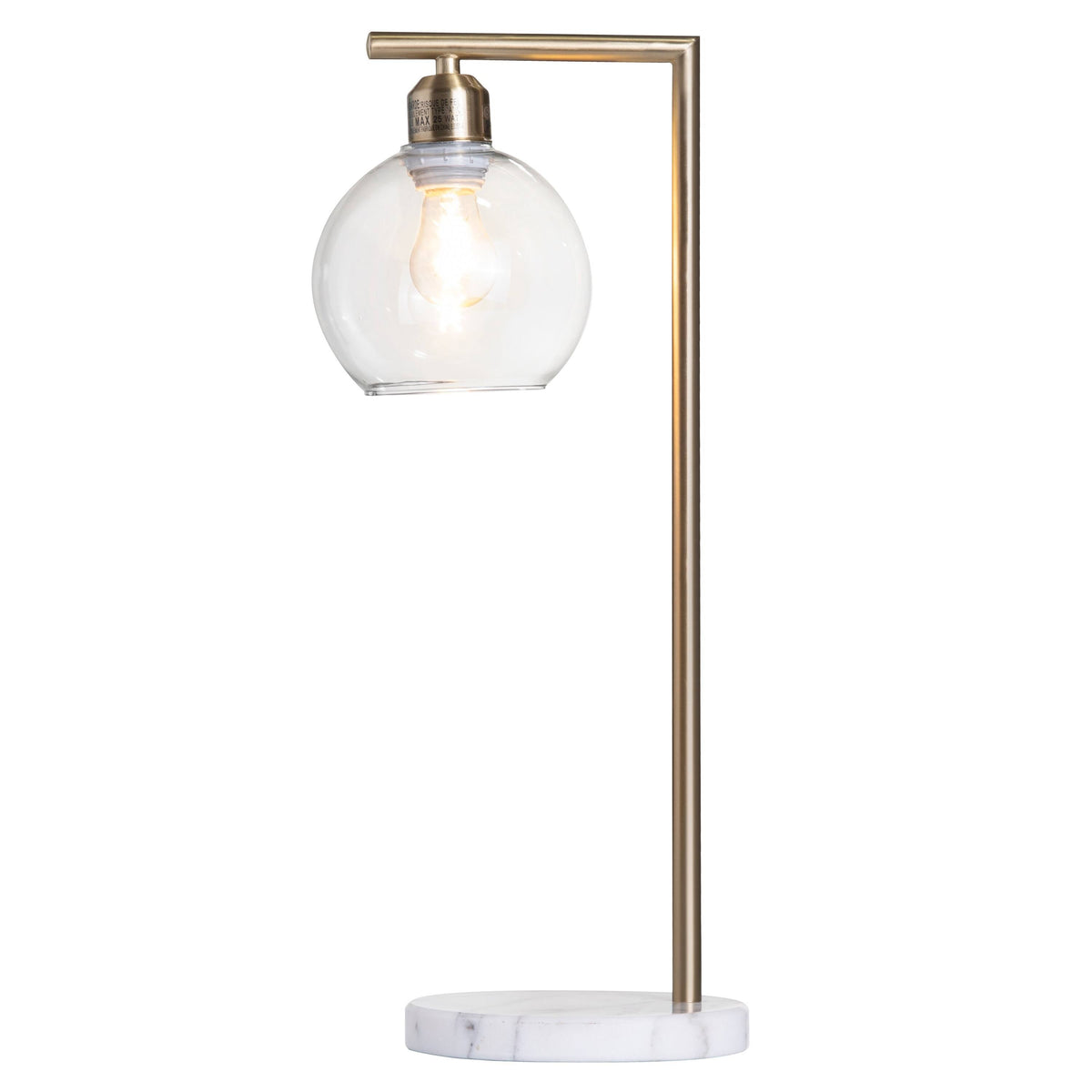 Gold Metal Marble Task Lamp Q4662