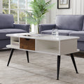White Coffee Table with Storage J755190