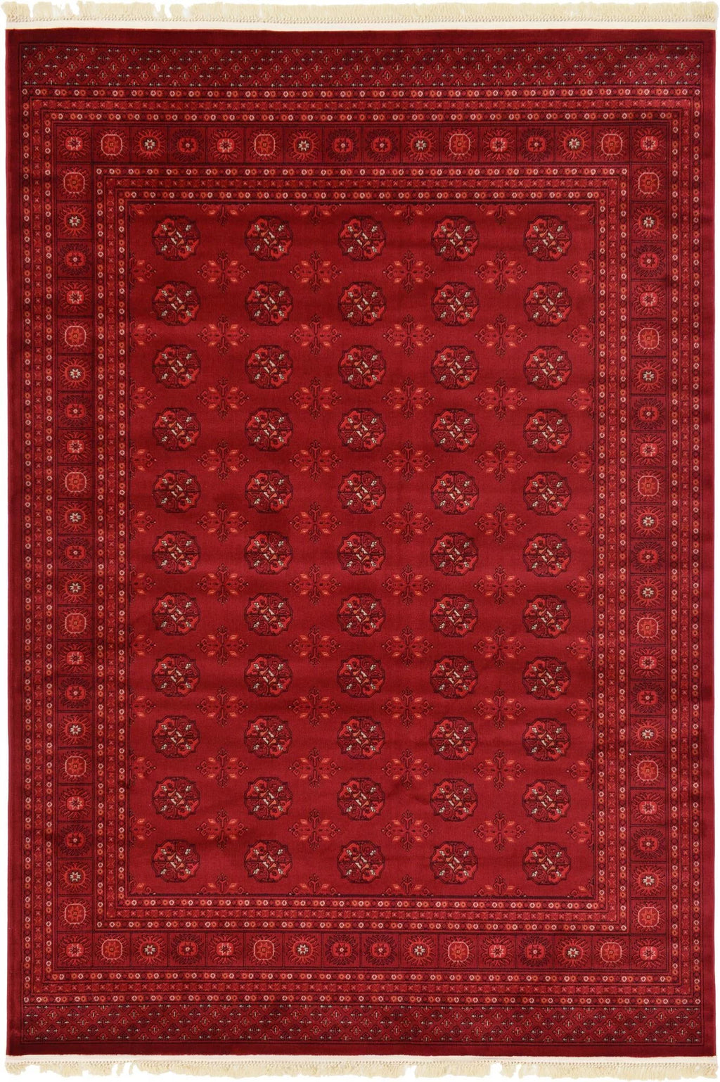 Bokhara Collection Rug 7' x 10' Red Low Rug A84010
