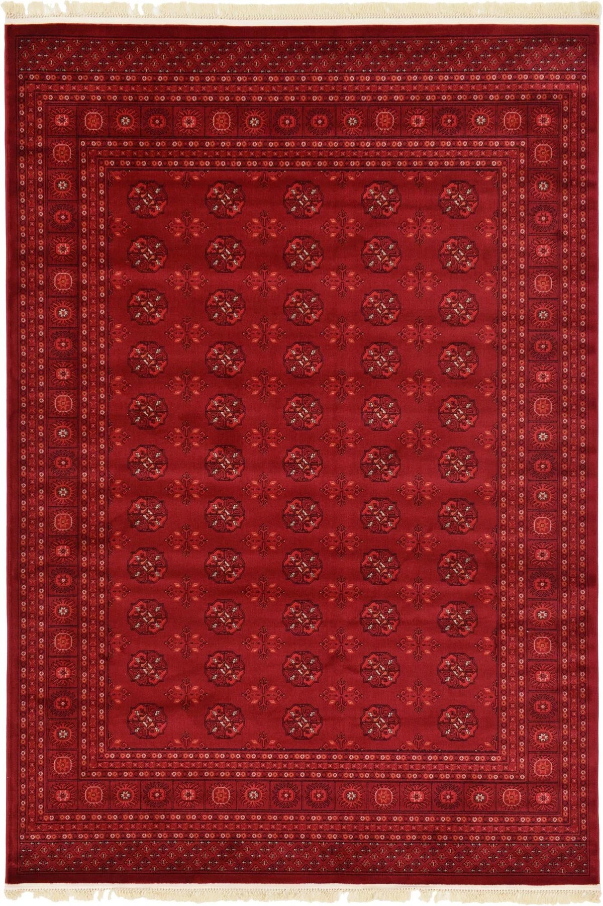 Bokhara Collection Rug 7' x 10' Red Low Rug A84010