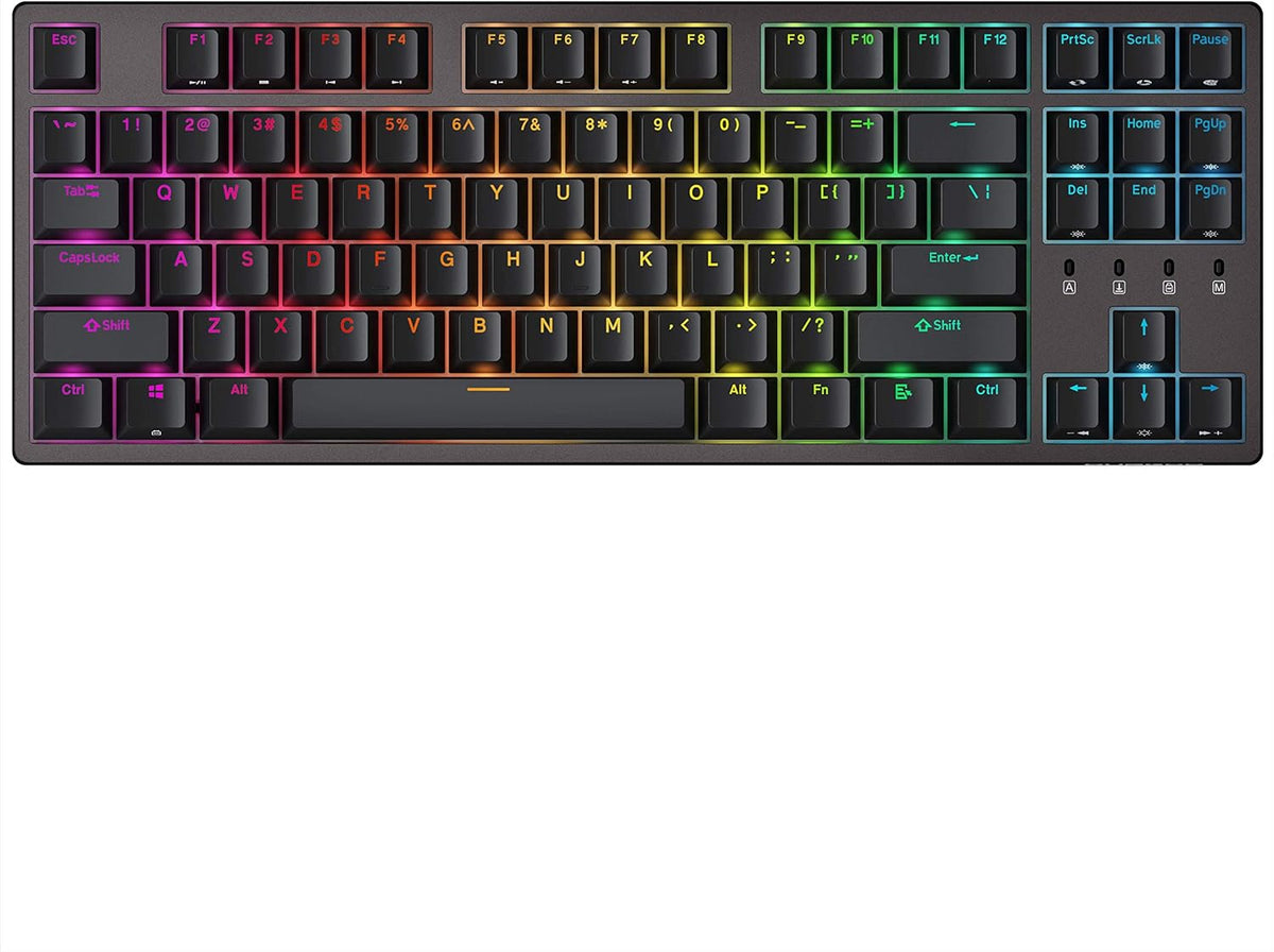 Wired Mechanical Gaming Keyboard 87 Key Double Shot PBT USB Type C A1077