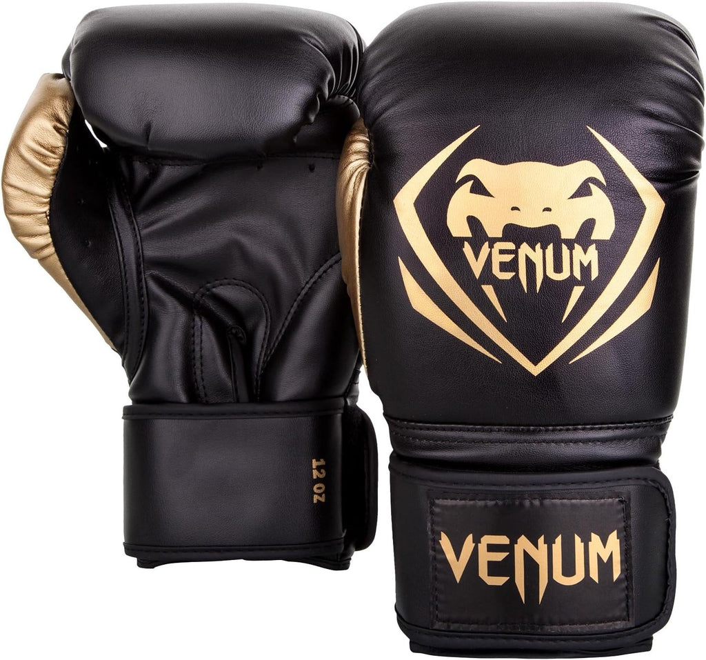 Black/Gold 10oz Boxing Gloves J1784