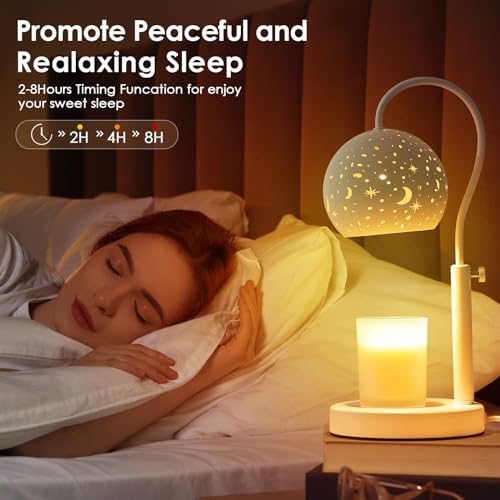 White Electric Candle Warmer Lamp with Timer and Remote Controls H215860