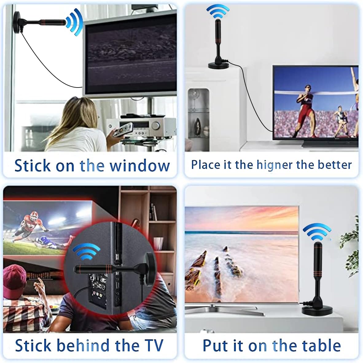 HDTV Antenna with Magnetic Base and Coaxial Cable G820321