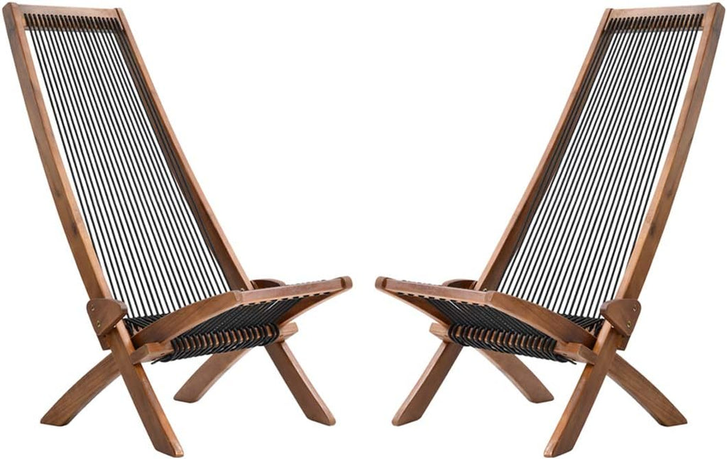 Folding Wooden Outdoor Lounge Chair F863