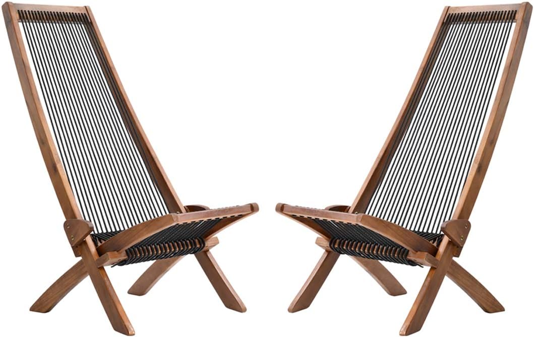 Folding Wooden Outdoor Lounge Chair F863