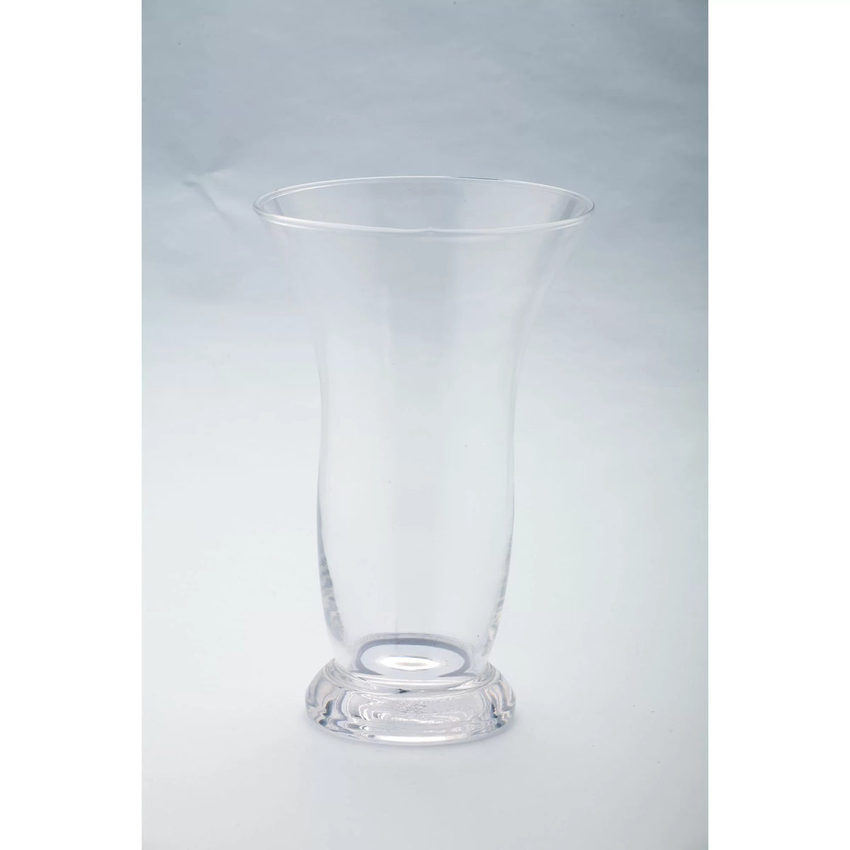 10” Handblown Glass Candle Holder with Pedestal H119