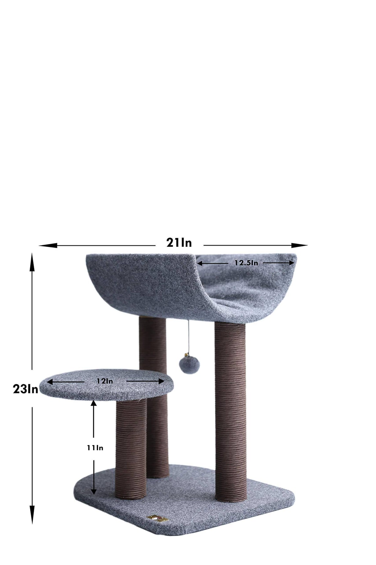 Gray Cat Tower with Scratching Posts G63495