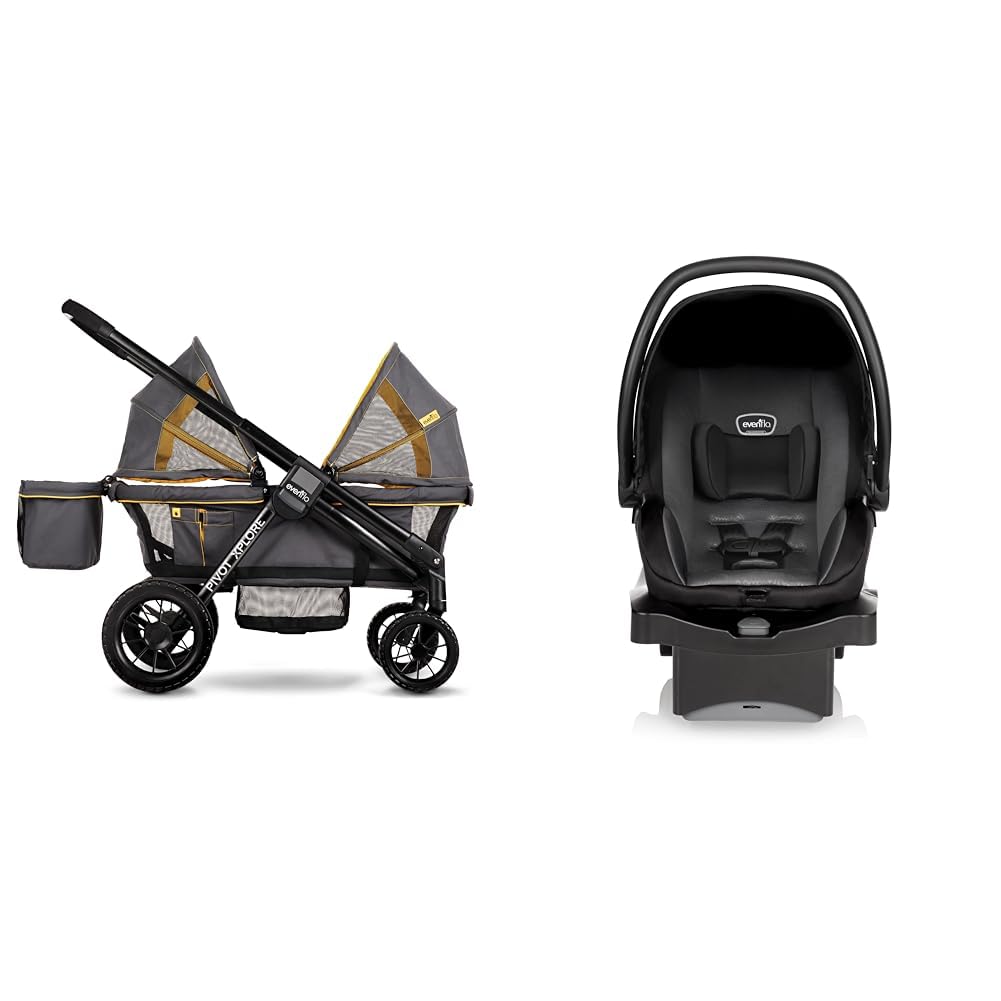 All-Terrain Stroller Wagon and Infant Car Seat Bundle U60719