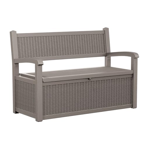 75 Gallon Lockable Storage Bench Deck Box O966