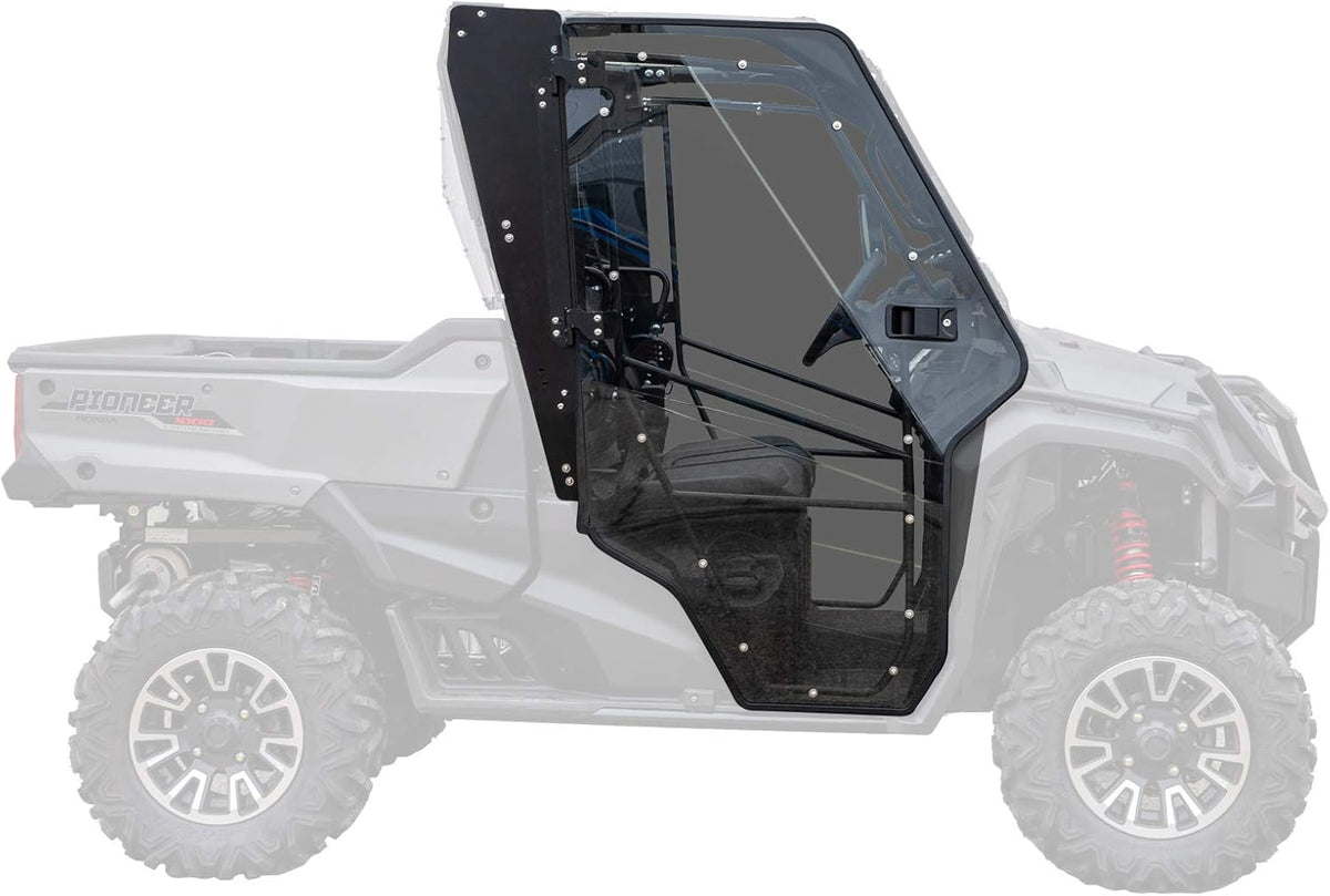 Hard Cab Enclosure Doors with Scratch Resistant Lightly Tinted Polycarbonate and Side Mirrors G3306