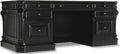 Black Leather Top Wood Desk X484731