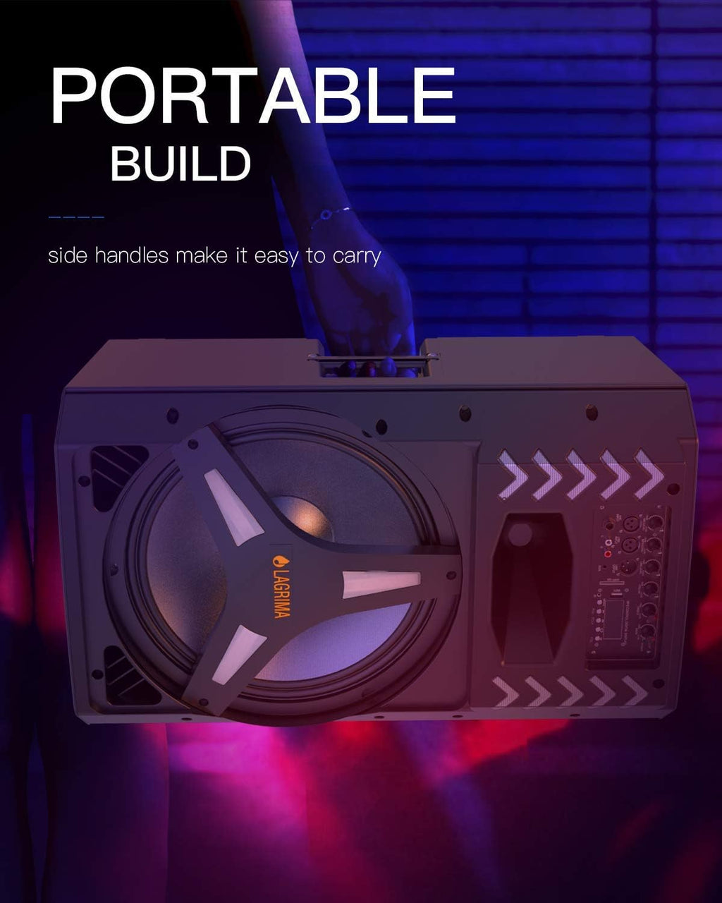 Portable 15-Inch 2-Way 1800W PA Speaker System R327