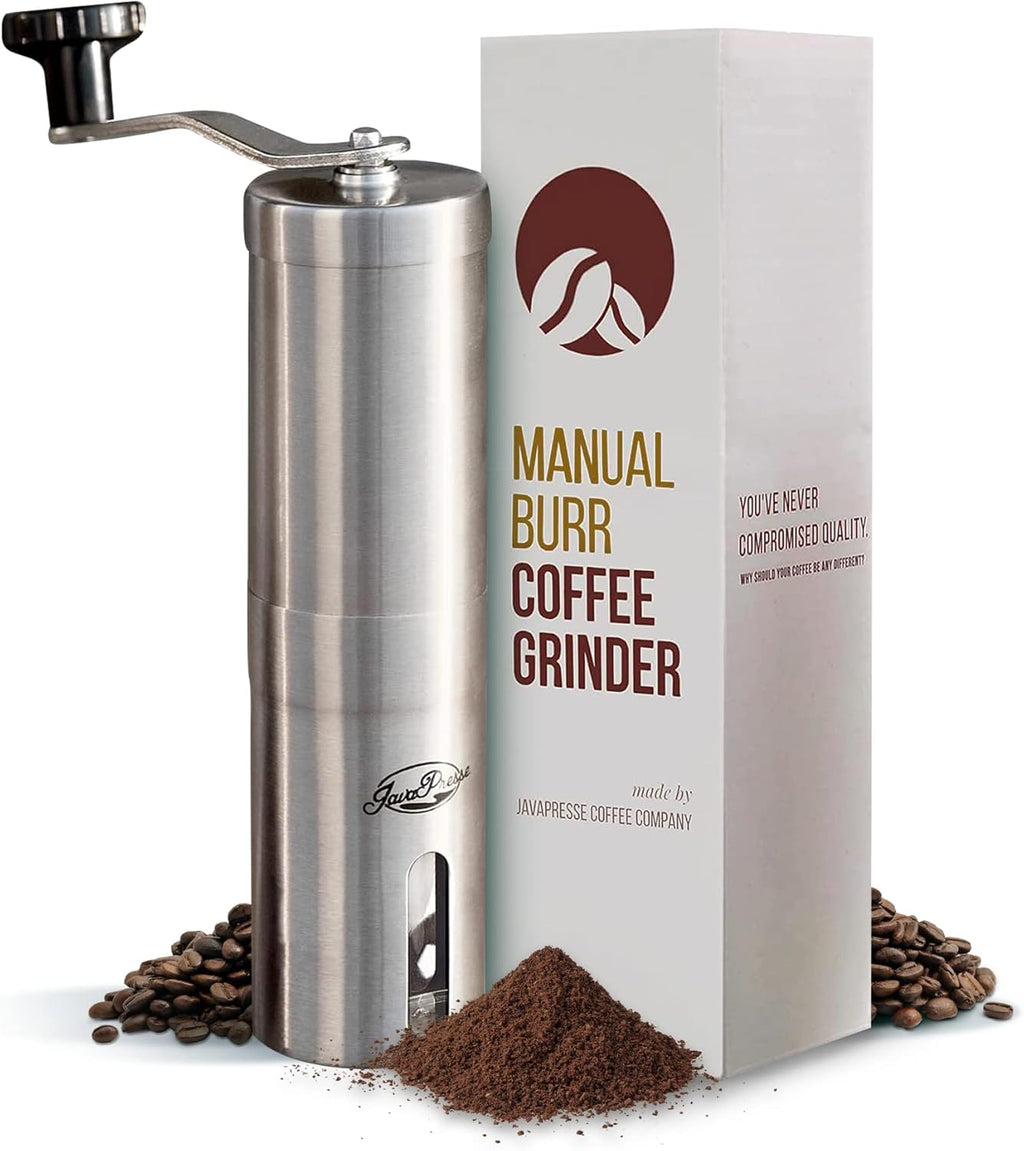 Manual Stainless Steel Coffee Grinder with Hand Crank A7407