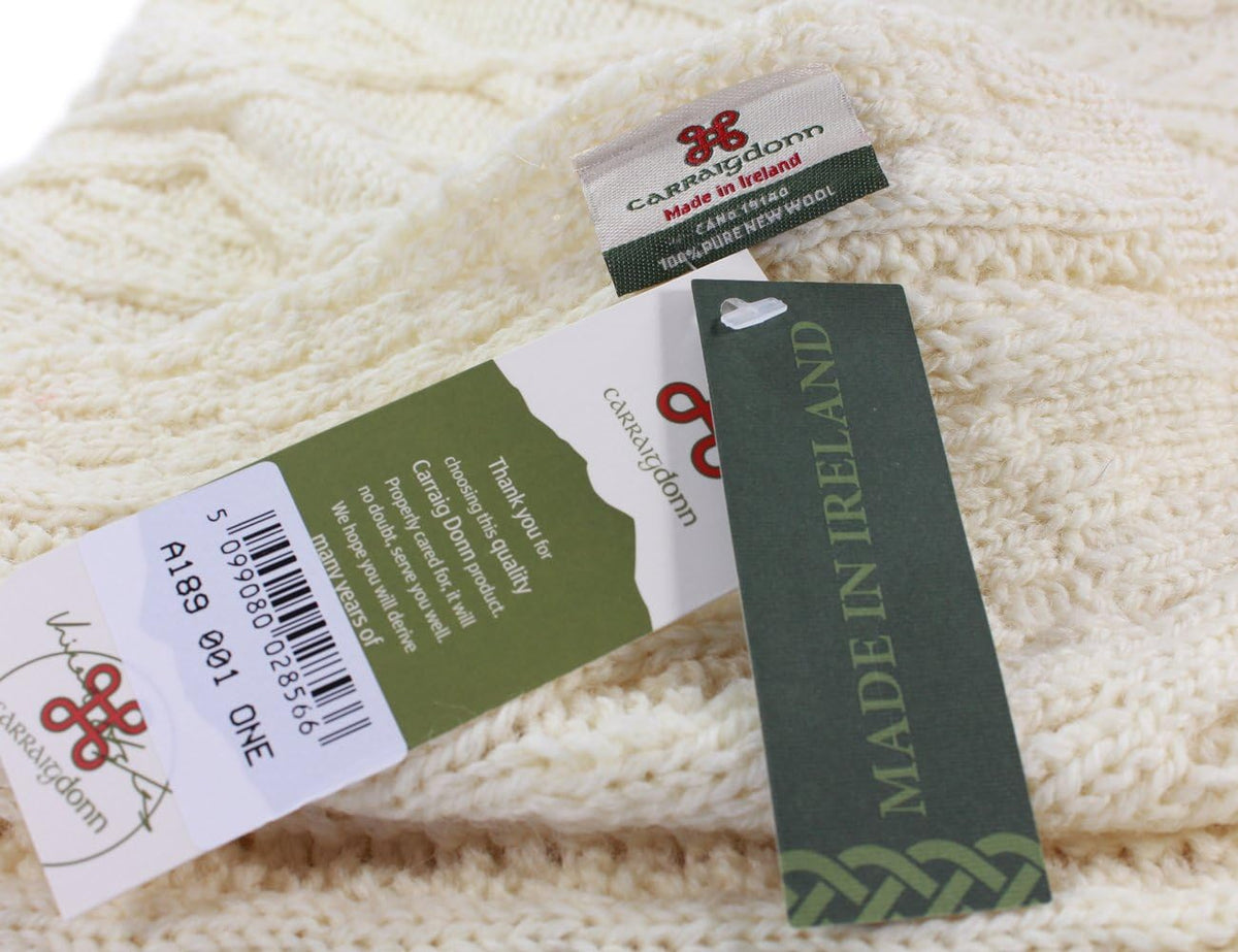 Aran Knit Merino Wool Blanket H763