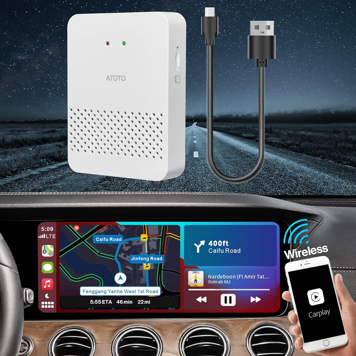 Wireless CarPlay Adapter Dongle L80023