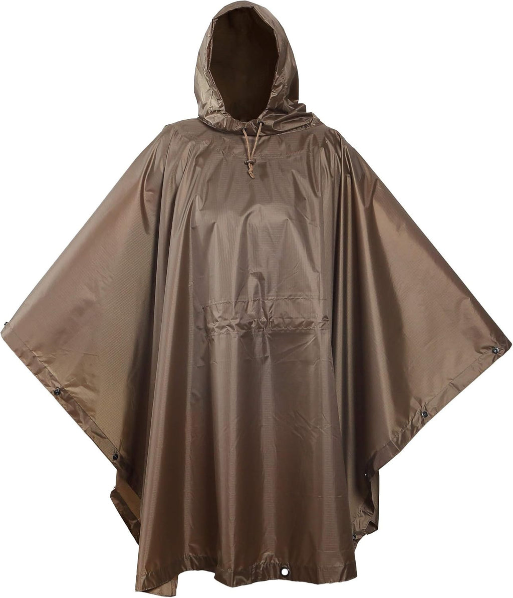 Camouflage Rip Stop Rain Poncho O465