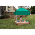 4ft x 4ft x 5.5in Composite Square Sandbox Kit with Canopy L735