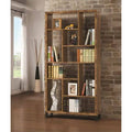 Modern Bookcase in Antique Nutmeg and Black A8491
