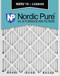 15x20x1 MERV 14 Pleated Carbon Air Filters 6 Pack J265193