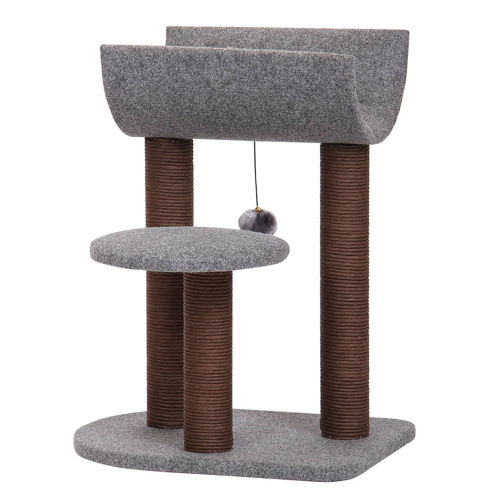 Gray Cat Tower with Scratching Posts G63495