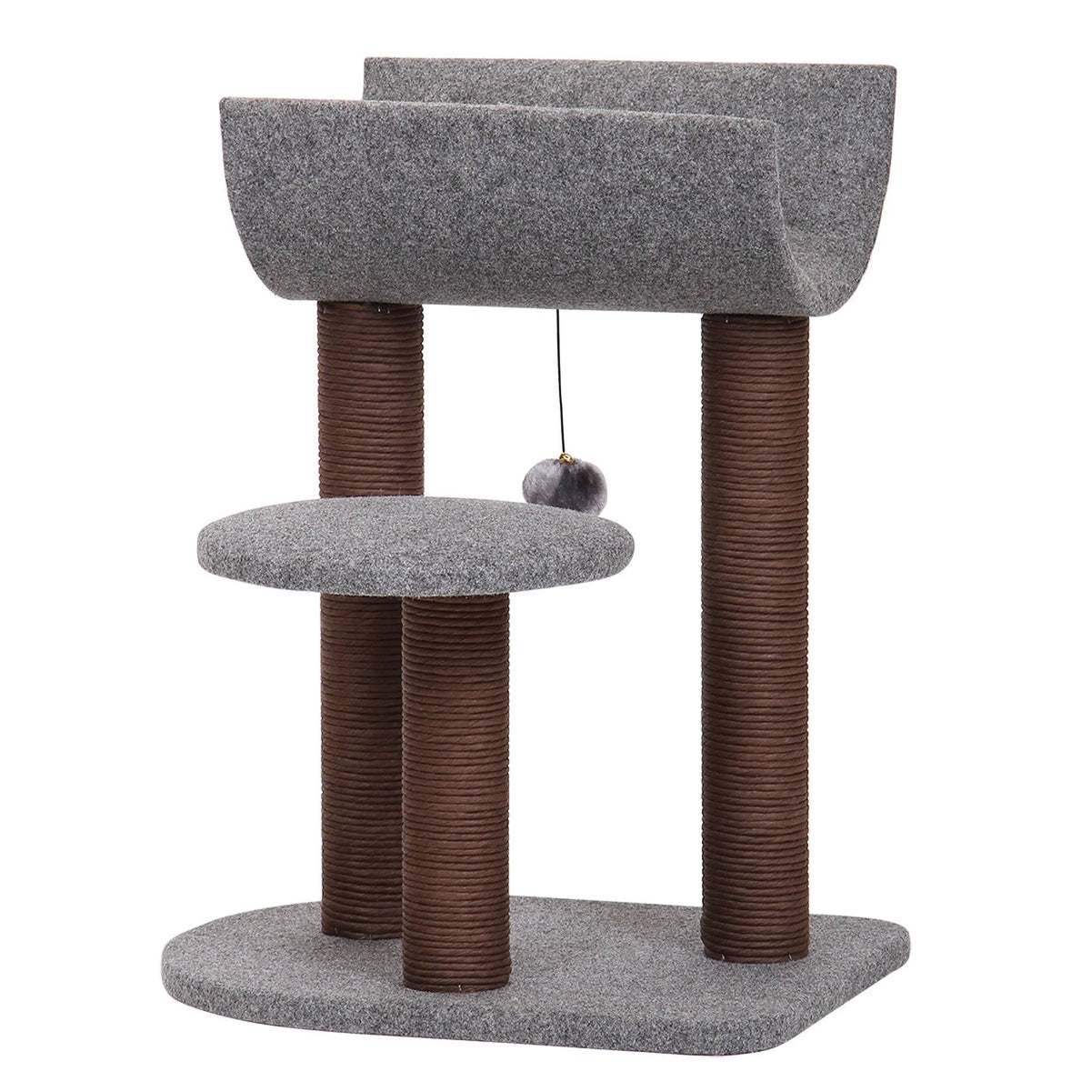 Gray Cat Tower with Scratching Posts G63495